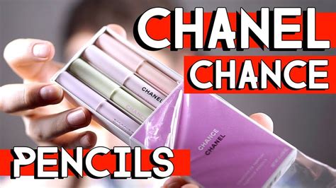 chanel chance crayons|chanel chance perfume pencils review.